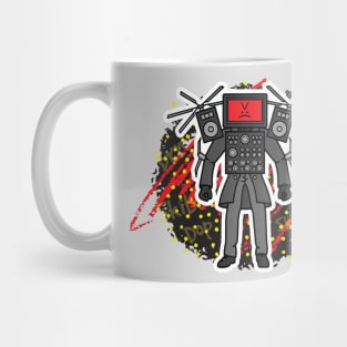 Skibidi Toilet TV Man, Titan Tv Man, Titan Speakerman Mug